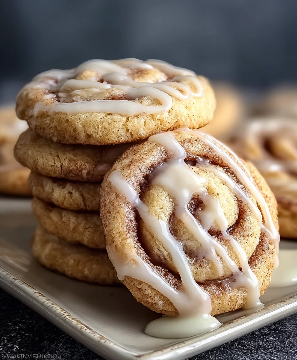 Cinnamon Roll Cookies - Easy Swirl Dessert Recipe