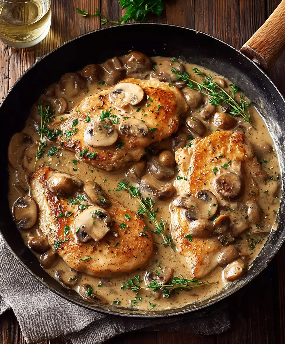 Creamy Chicken Marsala - Easy Delicious Dinner