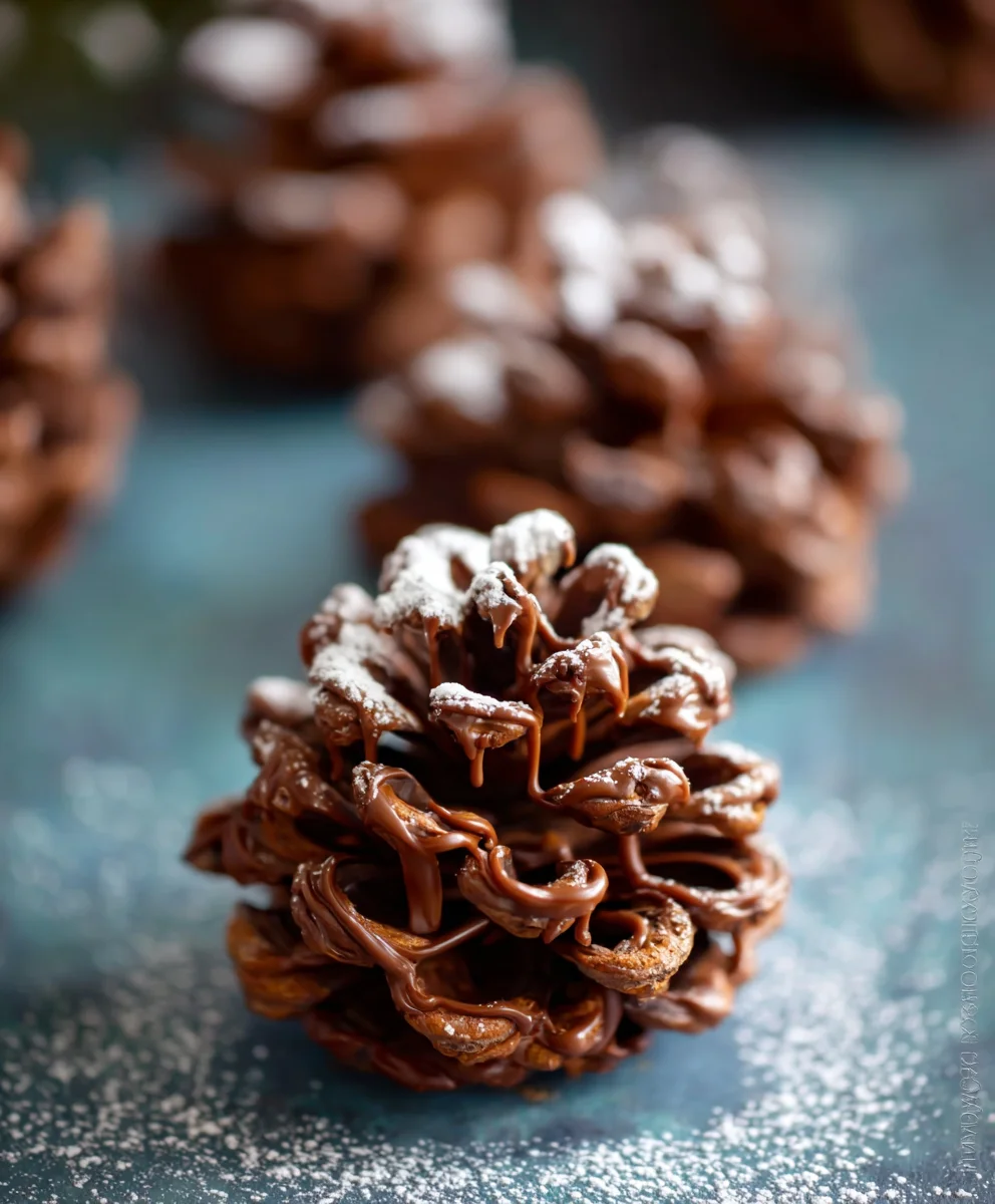 Edible Chocolate Pinecones Easy Holiday Treat