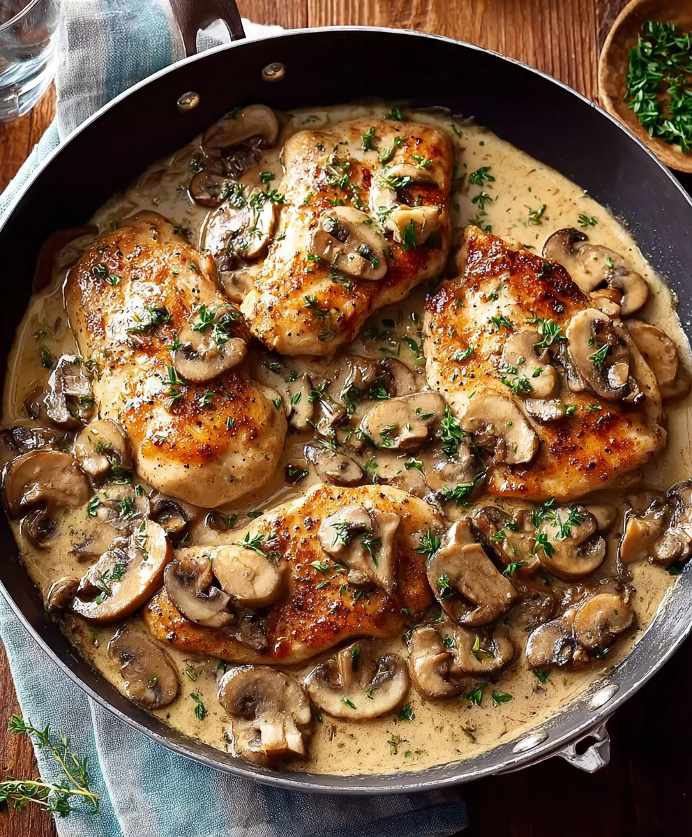 Creamy Chicken Marsala - Easy Delicious Dinner