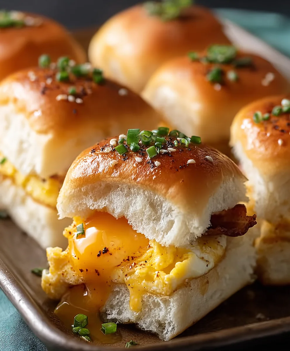 Easy Hawaiian Roll Beef Breakfast Sliders - Quick Brunch