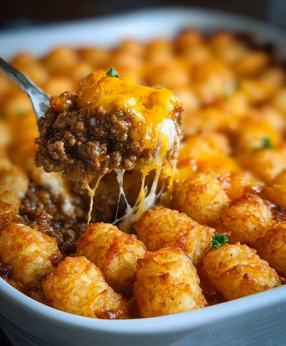 Easy Tater Tot Casserole with Ground Beef Recipe