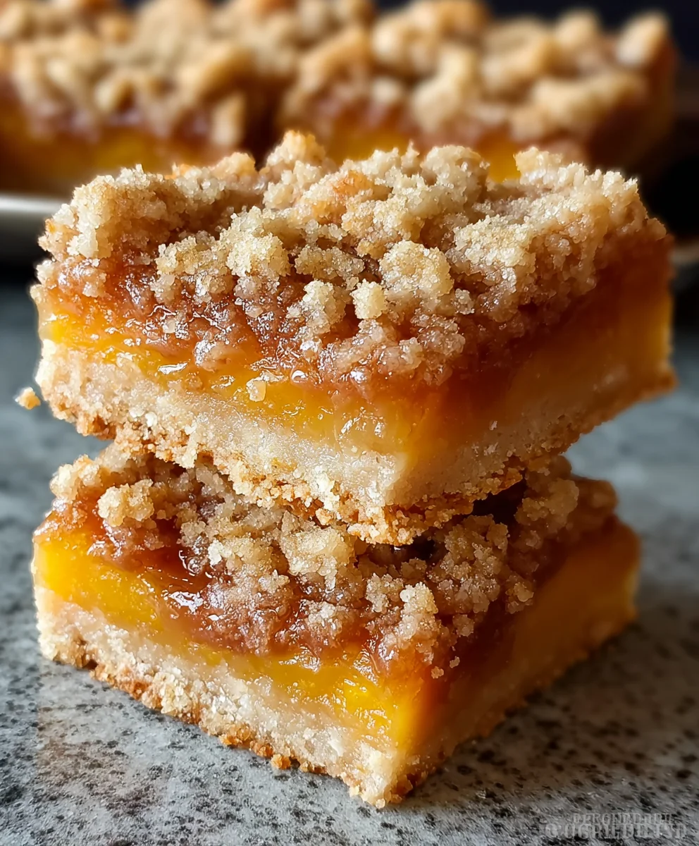 Best Ever Peach Crumble Bars – A Must-Try Dessert!