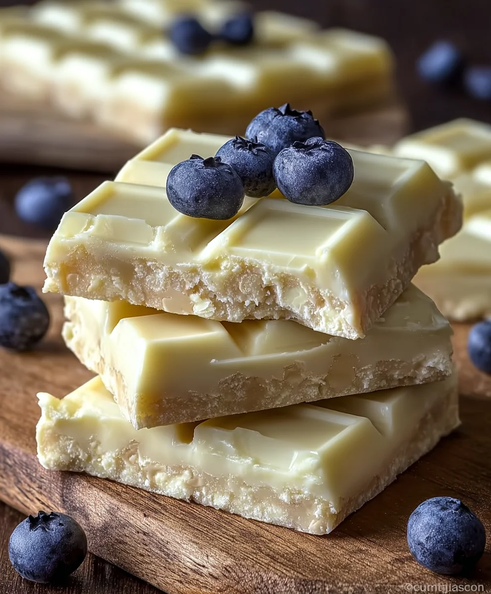 Easy White Chocolate Bars - Creamy & Delicious Treat