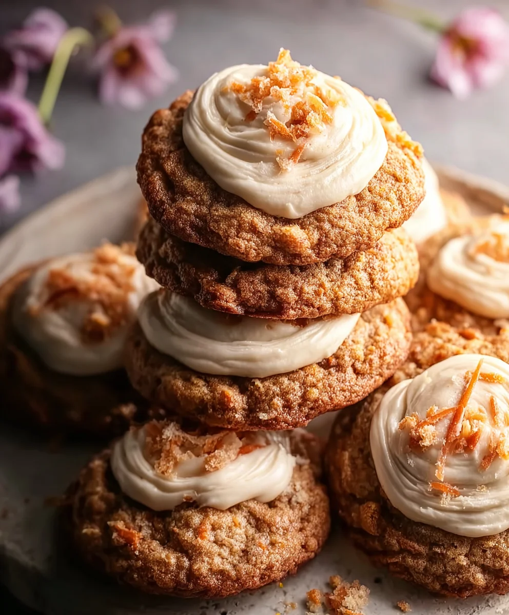 Soft Carrot Cake Cookies Easy Recipe