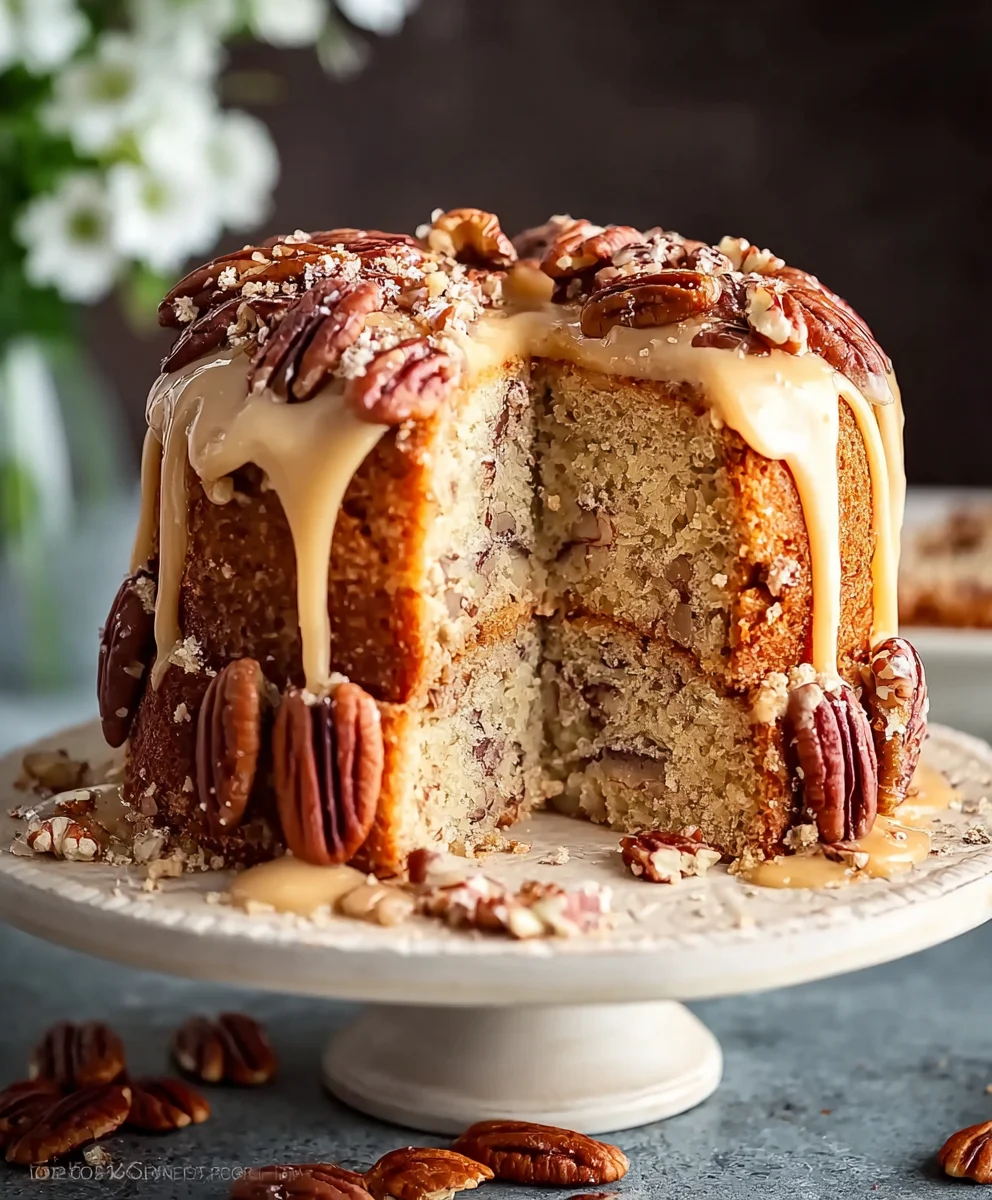 Moist Banana Pecan Cake Recipe-Easy & Delicious