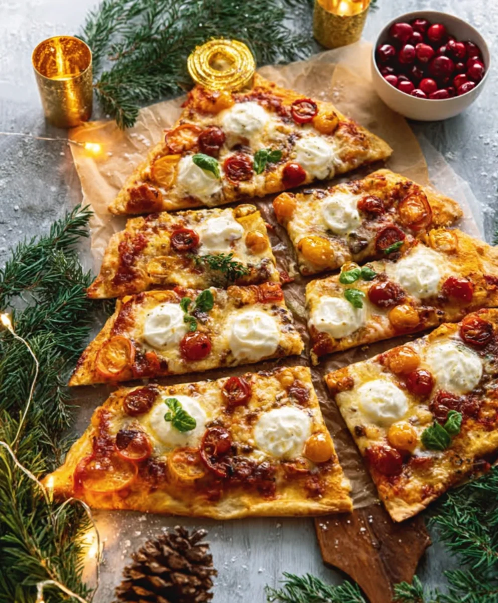 Christmas Tree Pizza Recipe-Festive & Fun