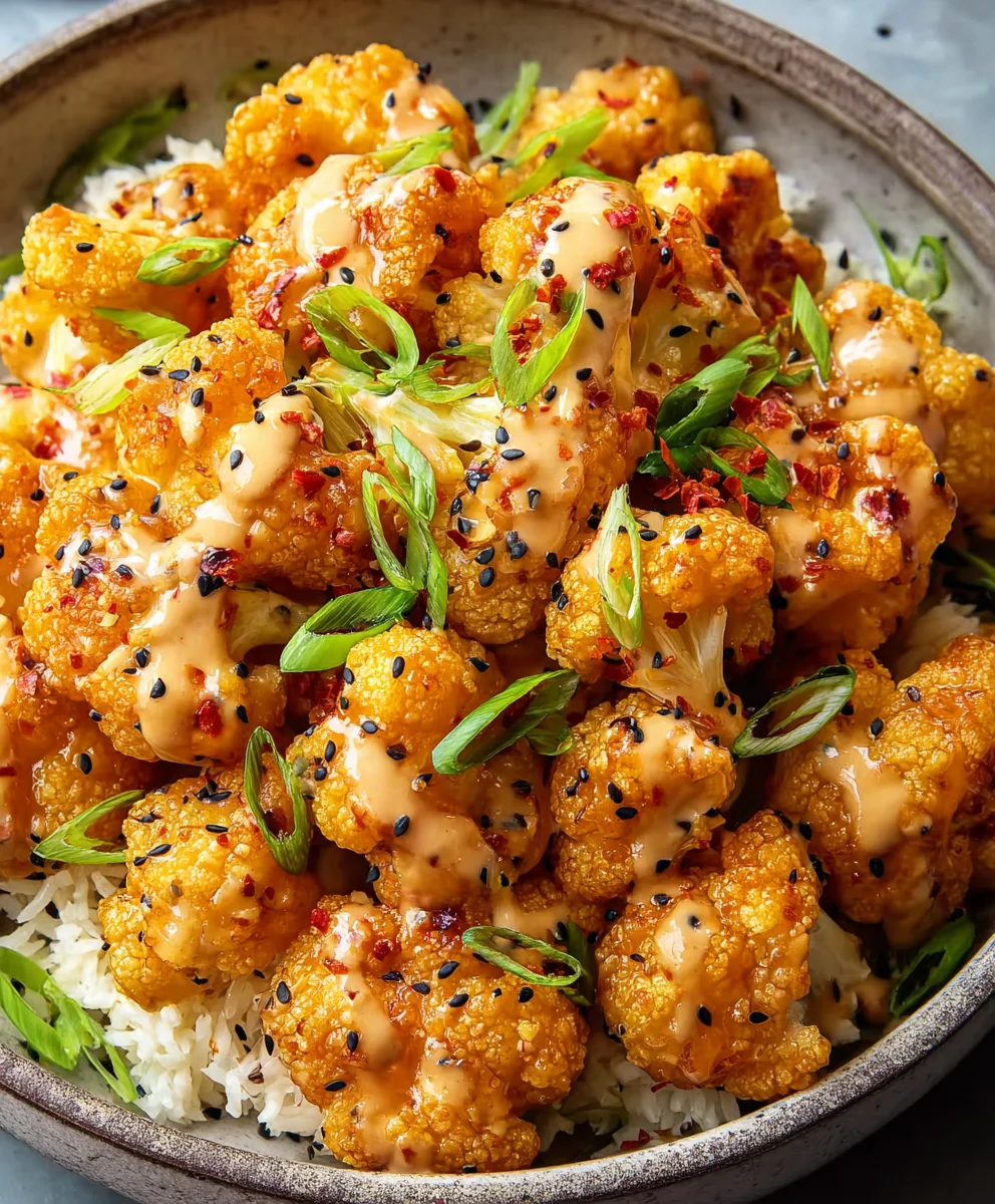 Vegan Bang Bang Cauliflower - Spicy & Crispy Appetizer