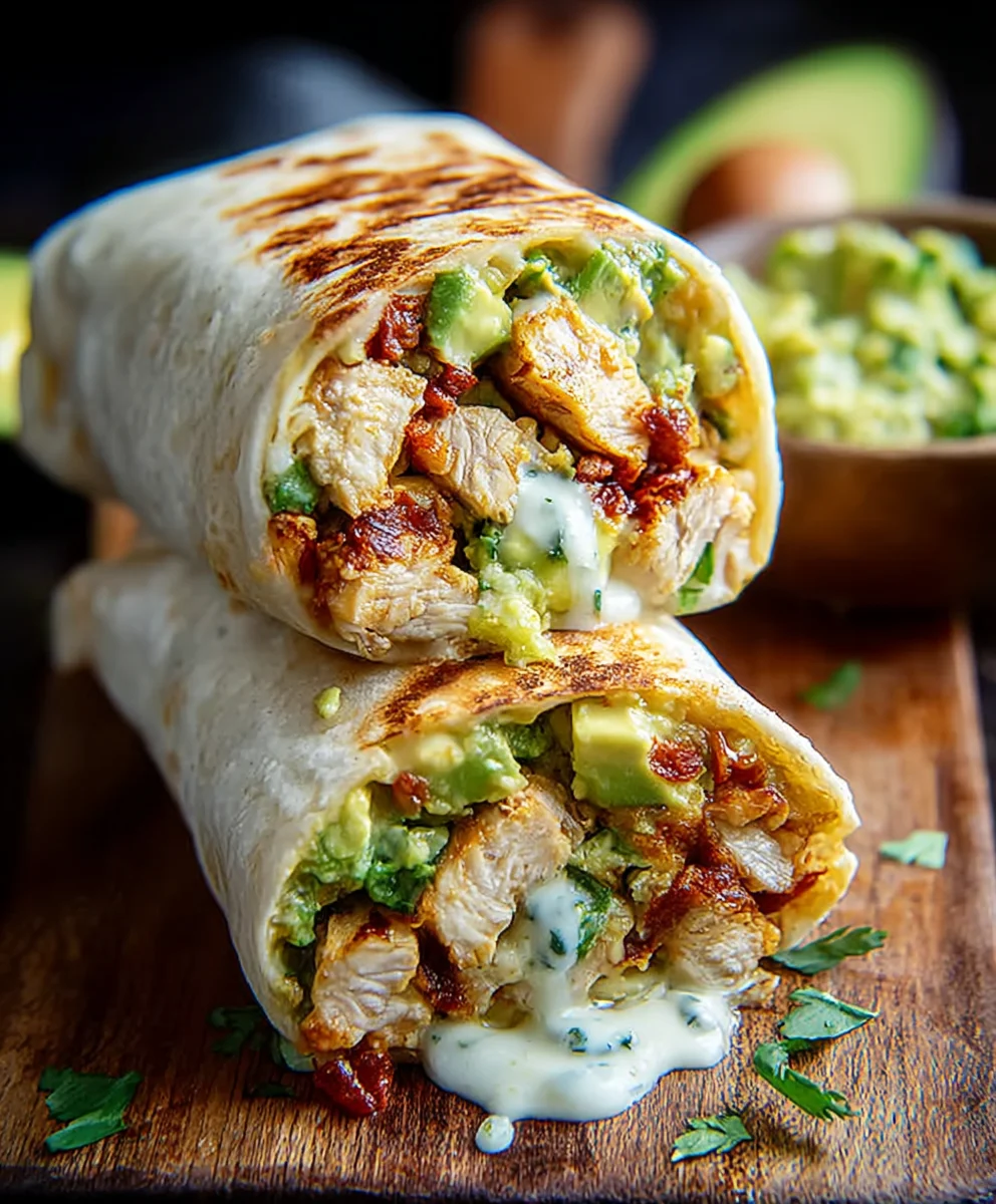 Quick Chicken Avocado Burritos - Easy & Delicious Meal