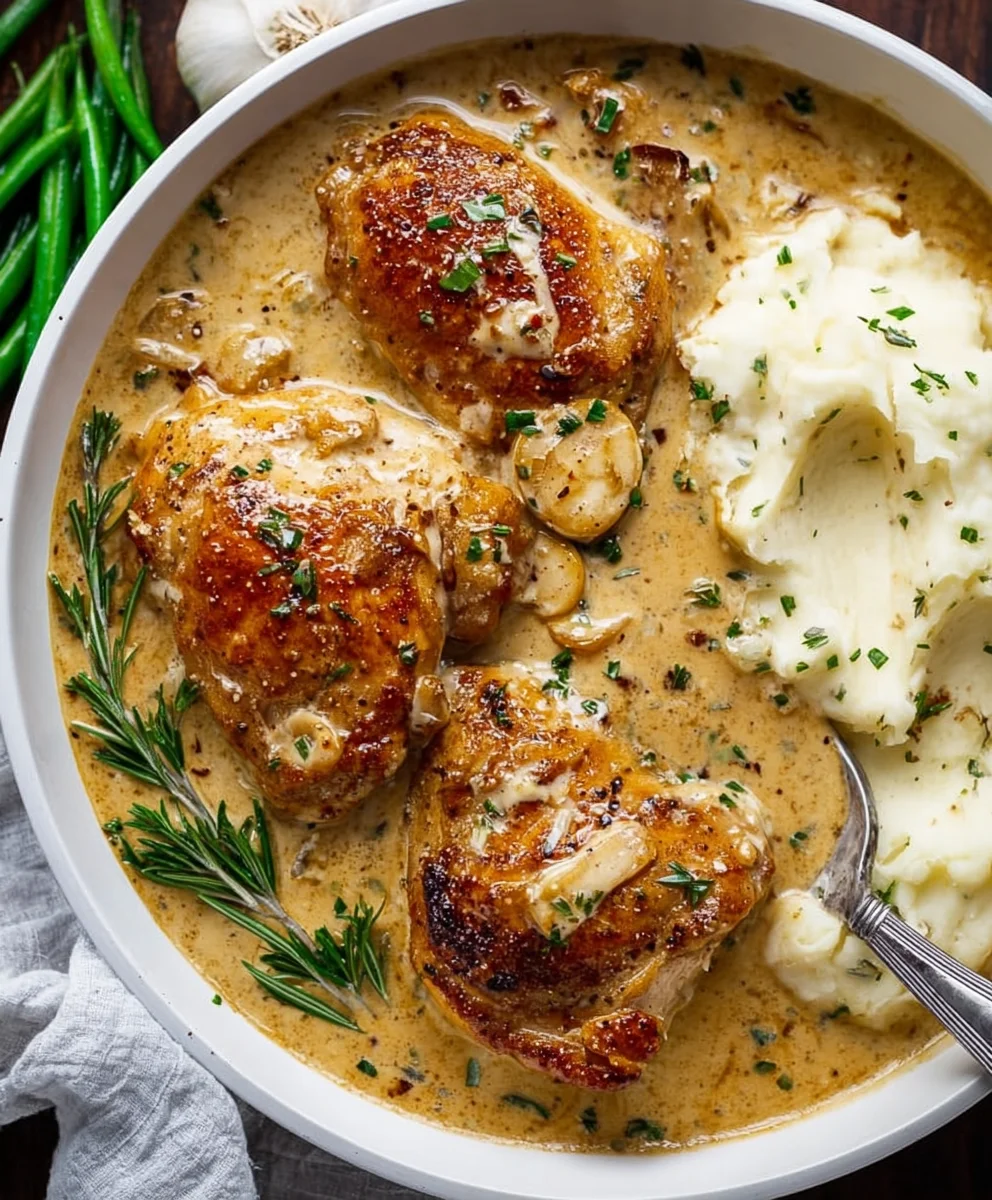Creamy Garlic Chicken Recipe - Easy & Delicious