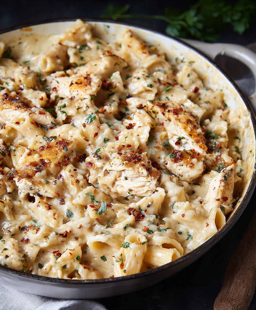 Garlic Parmesan Chicken Pasta - Quick & Easy Recipe