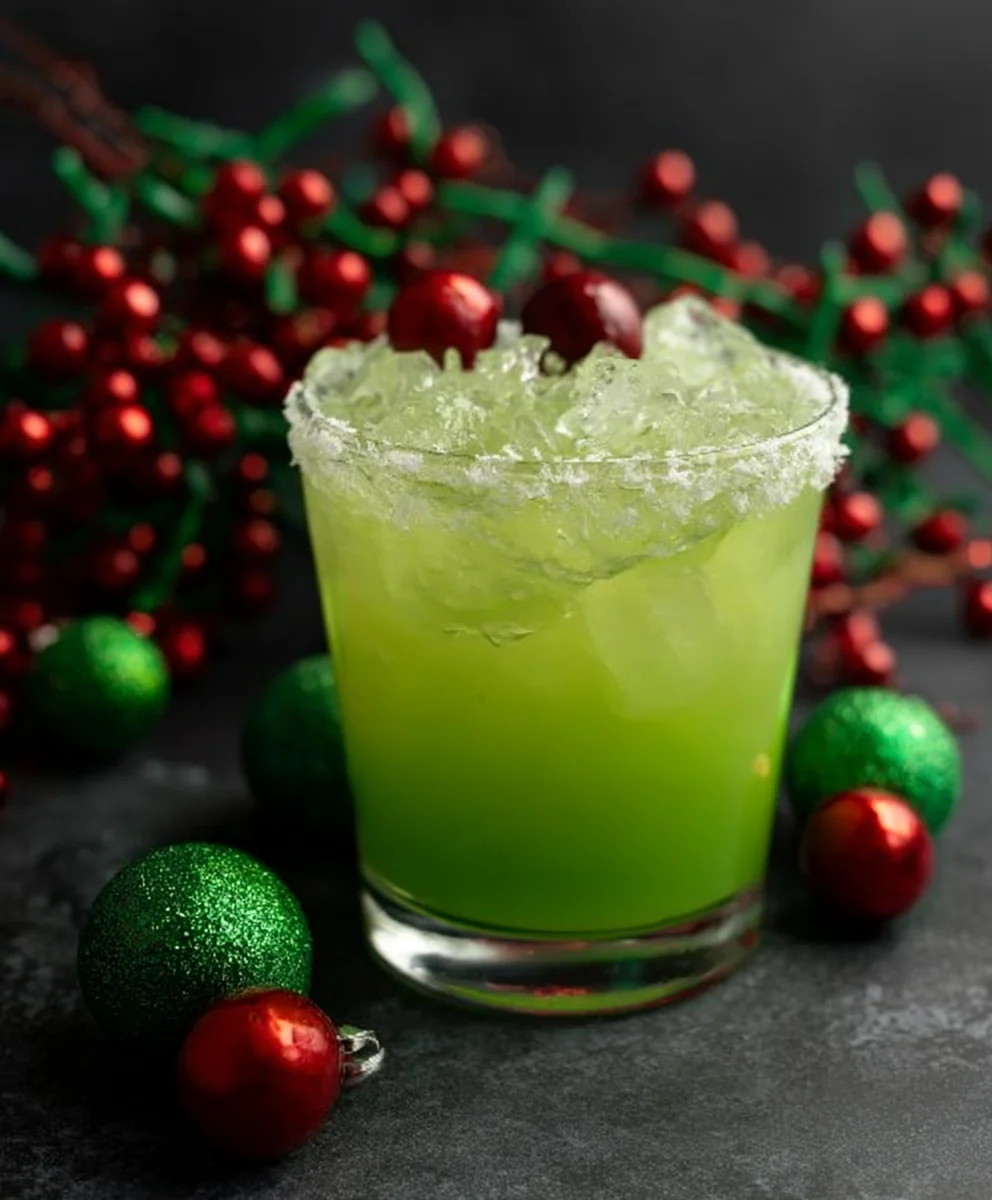 Festive Grinch Drink Recipe-Non-Non-Non-Alcoholic Alternativeic Fun