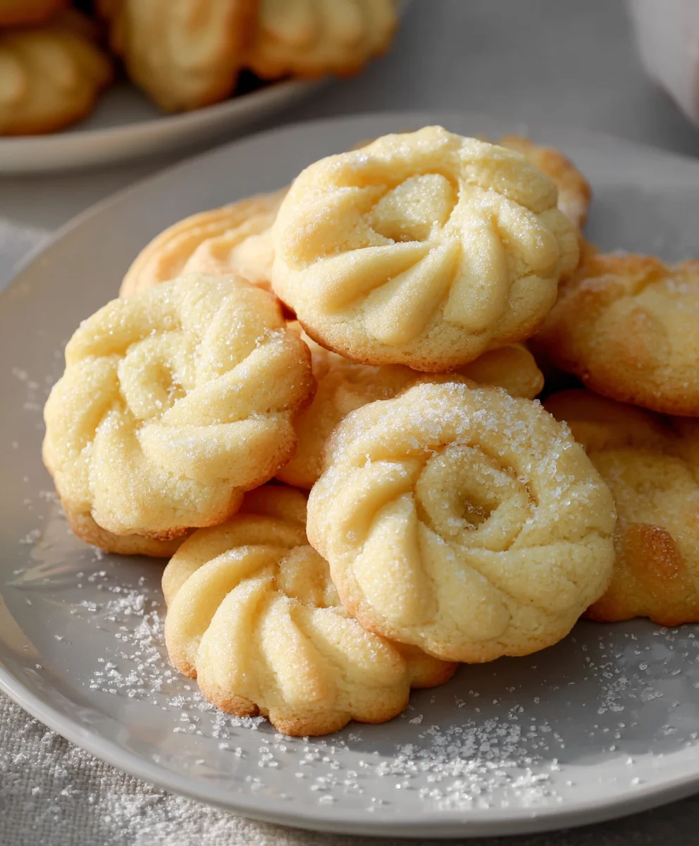 Danish Butter Cookies-Buttery Sweet Cookie Bliss