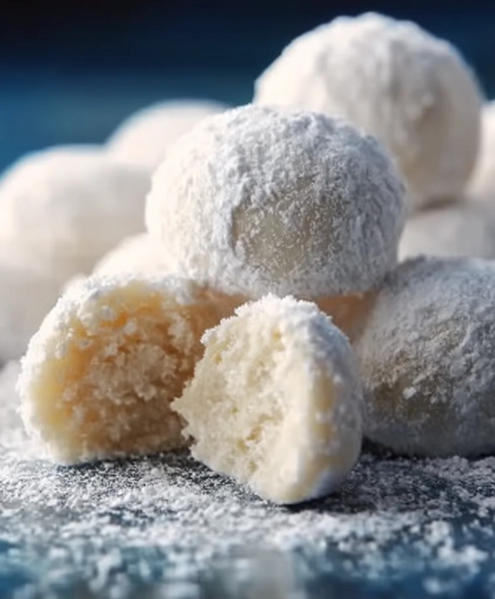 Sweetened Condensed Milk Snowball Cookies - Easy & Delicious