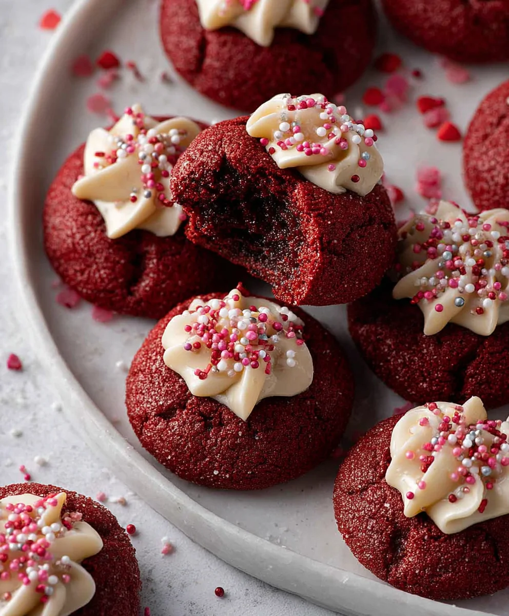 Hershey's Red Velvet Blossoms - Easy Cookie Recipe