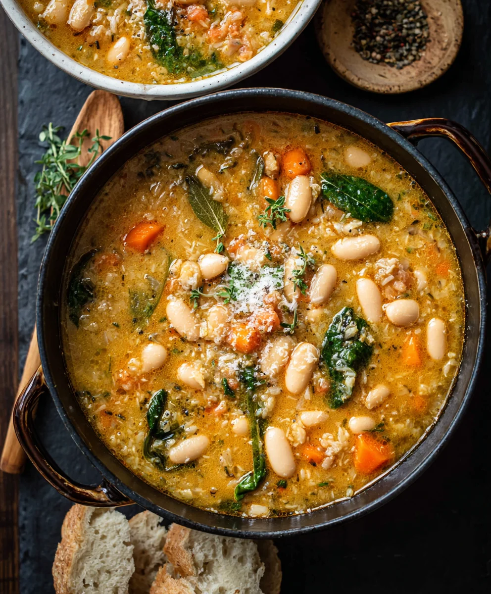 Easy Tuscan White Bean Soup - Hearty & Delicious