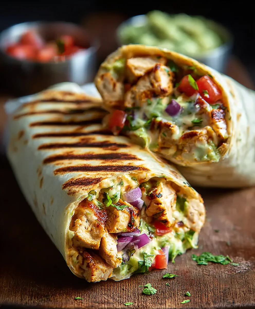 Chipotle Ranch Chicken Burrito Grilled to Perfection