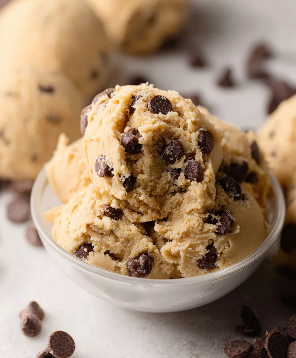Edible Chocolate Chip Cookie Dough-Safe & Delicious