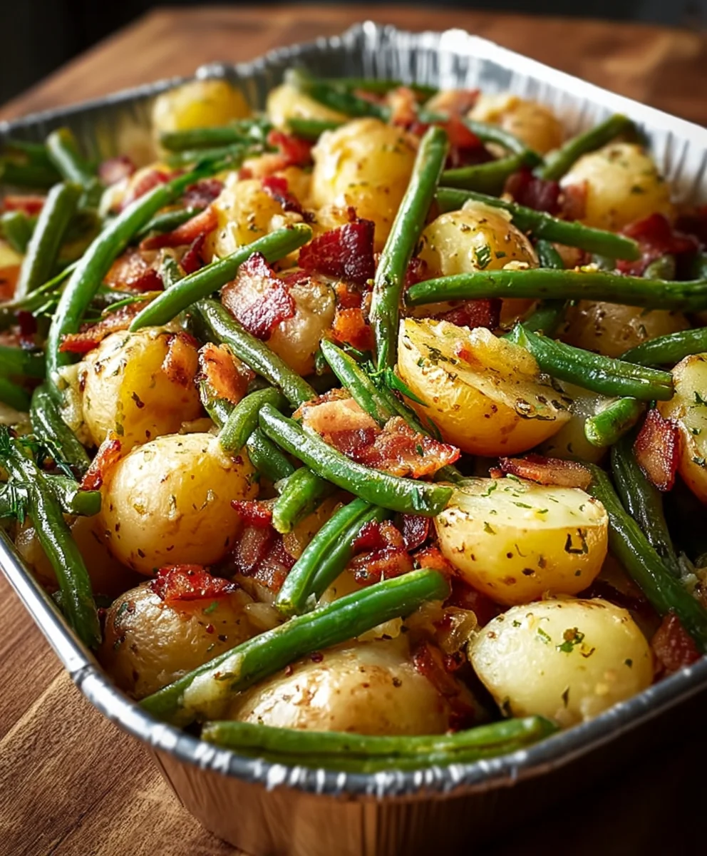 Ranch Green Beans and Potatoes - Easy & Delicious