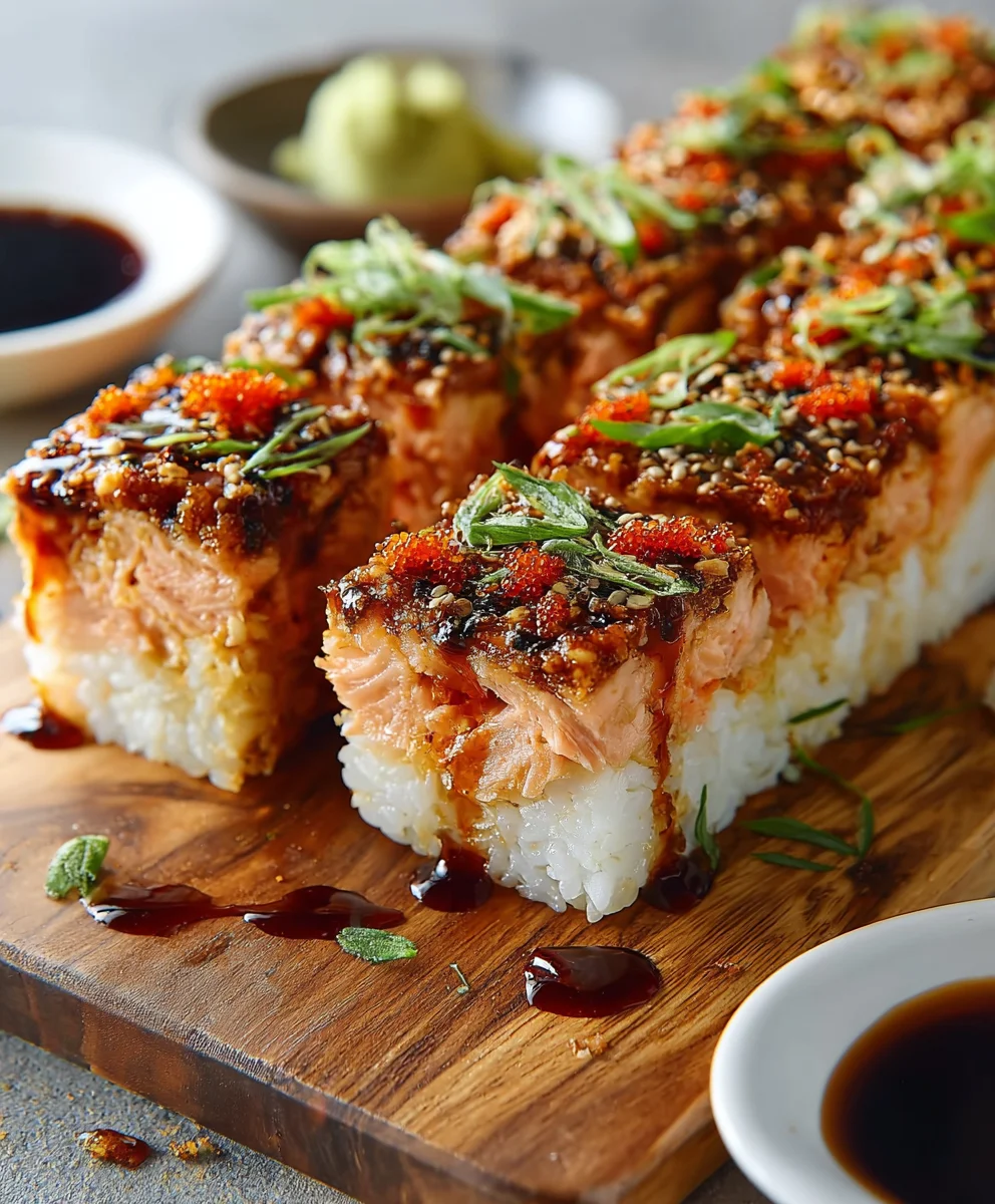 Spicy Salmon Sushi Bake-Flavorful & Easy Recipe