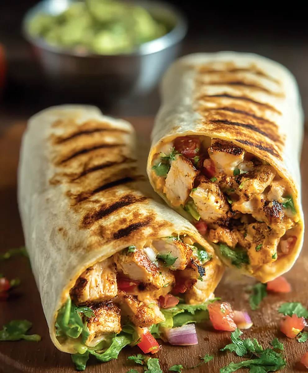 Chipotle Ranch Chicken Burrito Grilled to Perfection