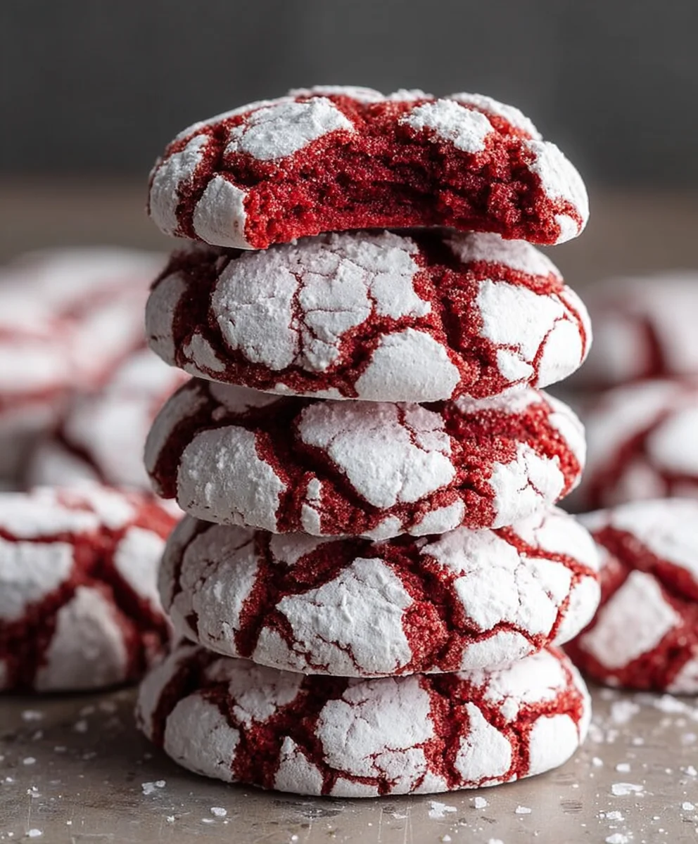 Decadent Red Velvet Crinkle Cookies-Easy Recipe