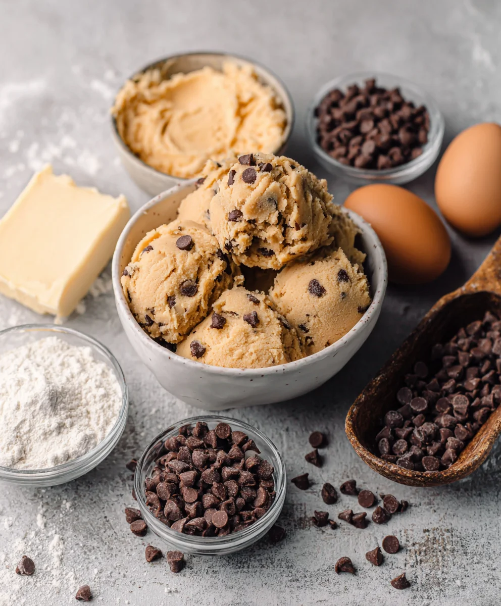 Edible Chocolate Chip Cookie Dough-Safe & Delicious