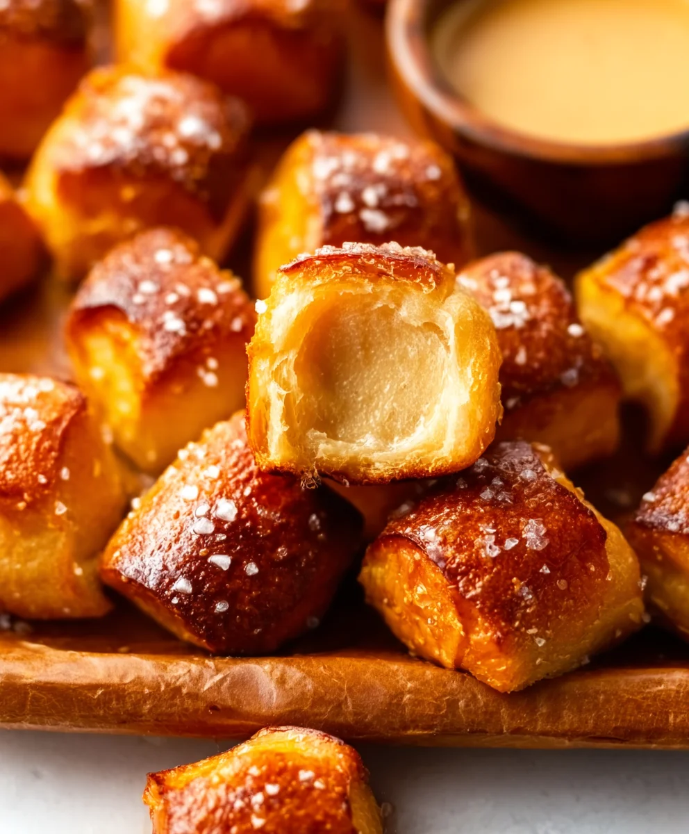 Buttery Soft Pretzel Bites- Easy Homemade Recipe