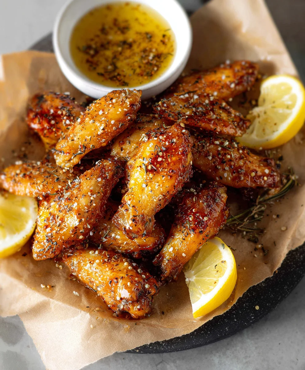 Honey Lemon Pepper Beef Wings Recipe