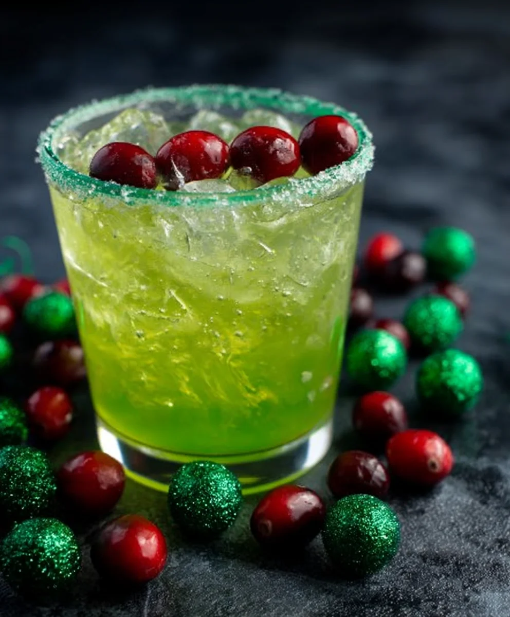 Festive Grinch Drink Recipe-Non-Non-Non-Alcoholic Alternativeic Fun