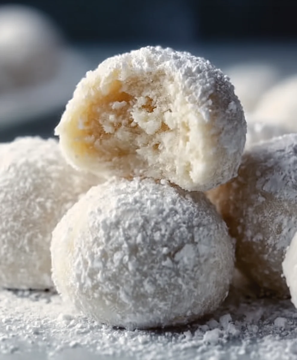 Sweetened Condensed Milk Snowball Cookies - Easy & Delicious
