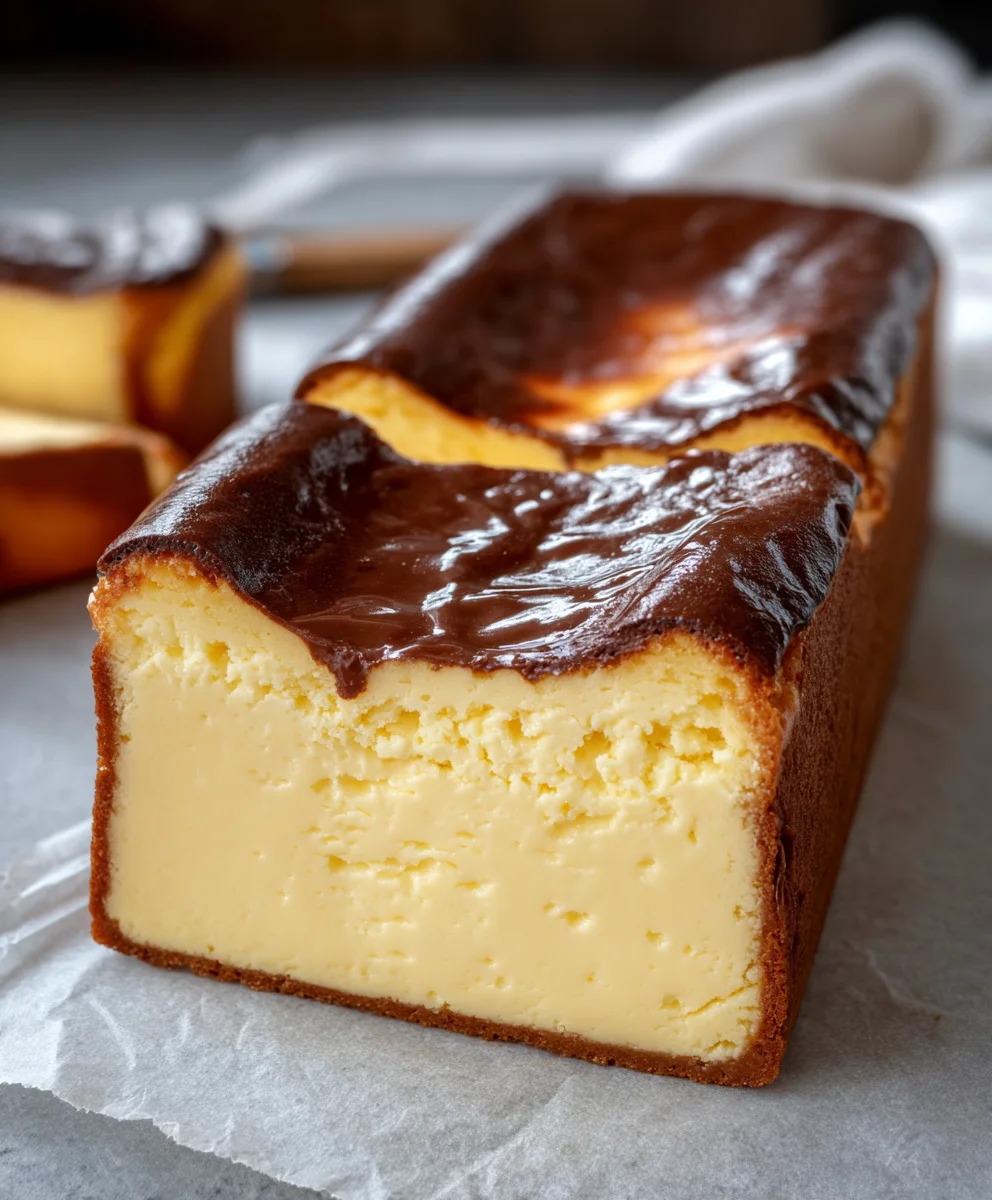Burnt Basque Cheesecake Loaf Pan Recipe - Pure Indulgence