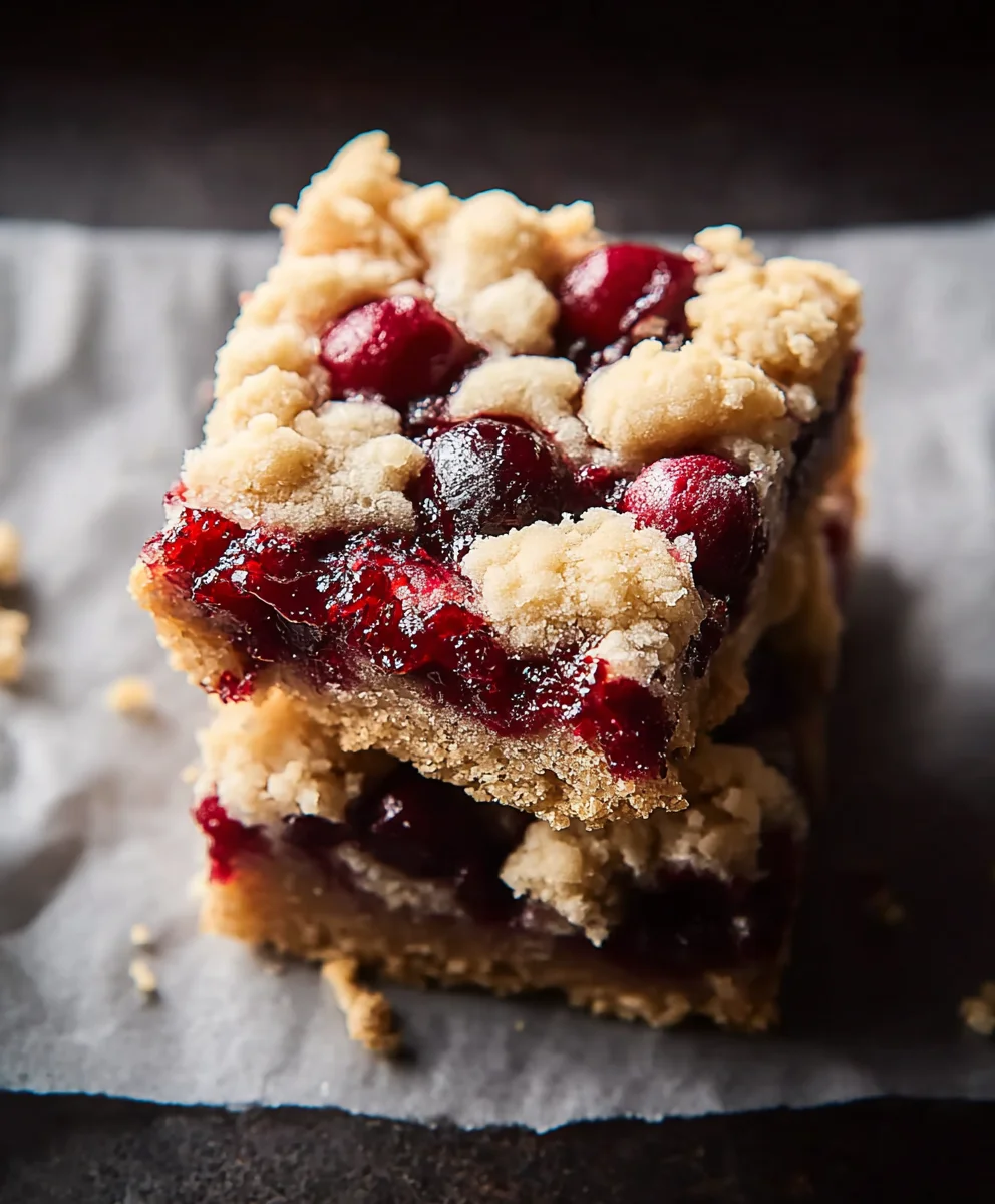 Cranberry Crum extractble Bars-Deliciously Easy Treat