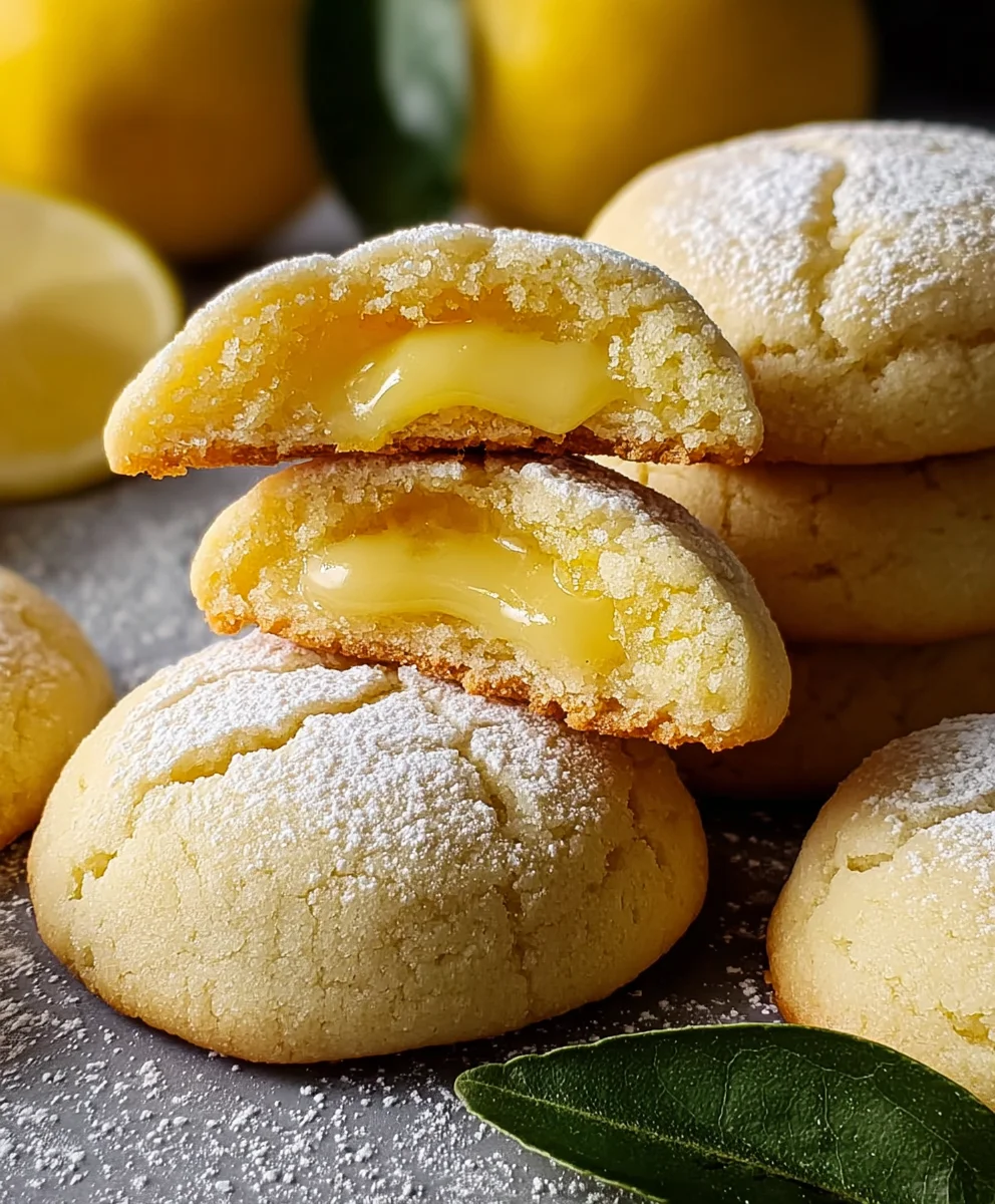 Zesty Stuffed Lemon Cookies-Sweet & Tangy Delight