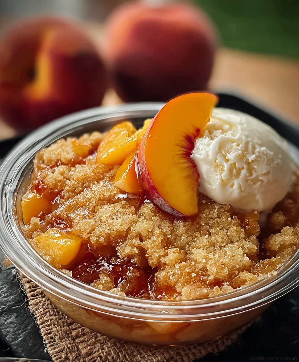 Easy Peach Cobbler Recipe-Perfect Summer Dessert