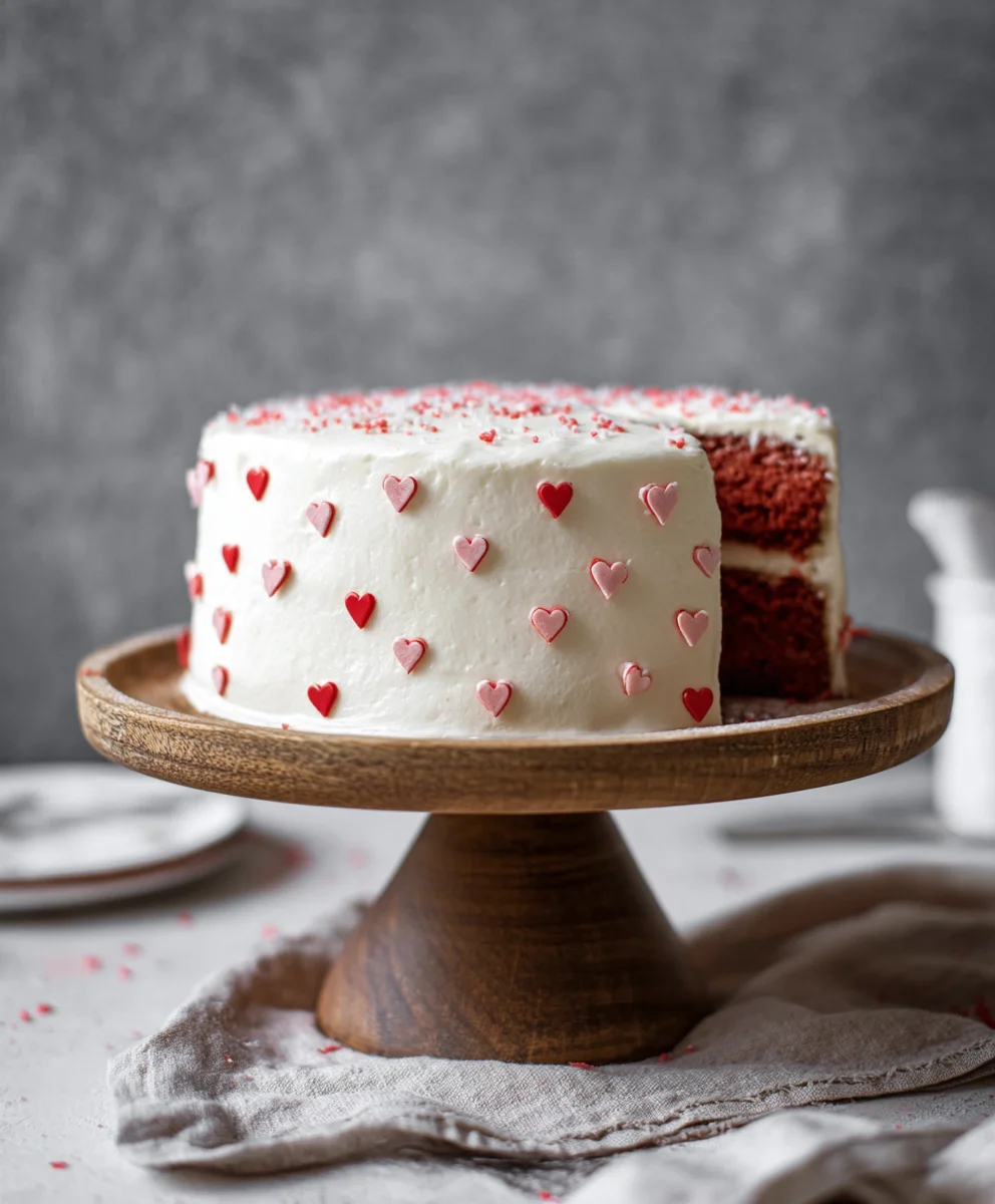 Red and White Non-Non-Non-Alcoholic Alternativeic Vnon-alcoholic alentine Cake