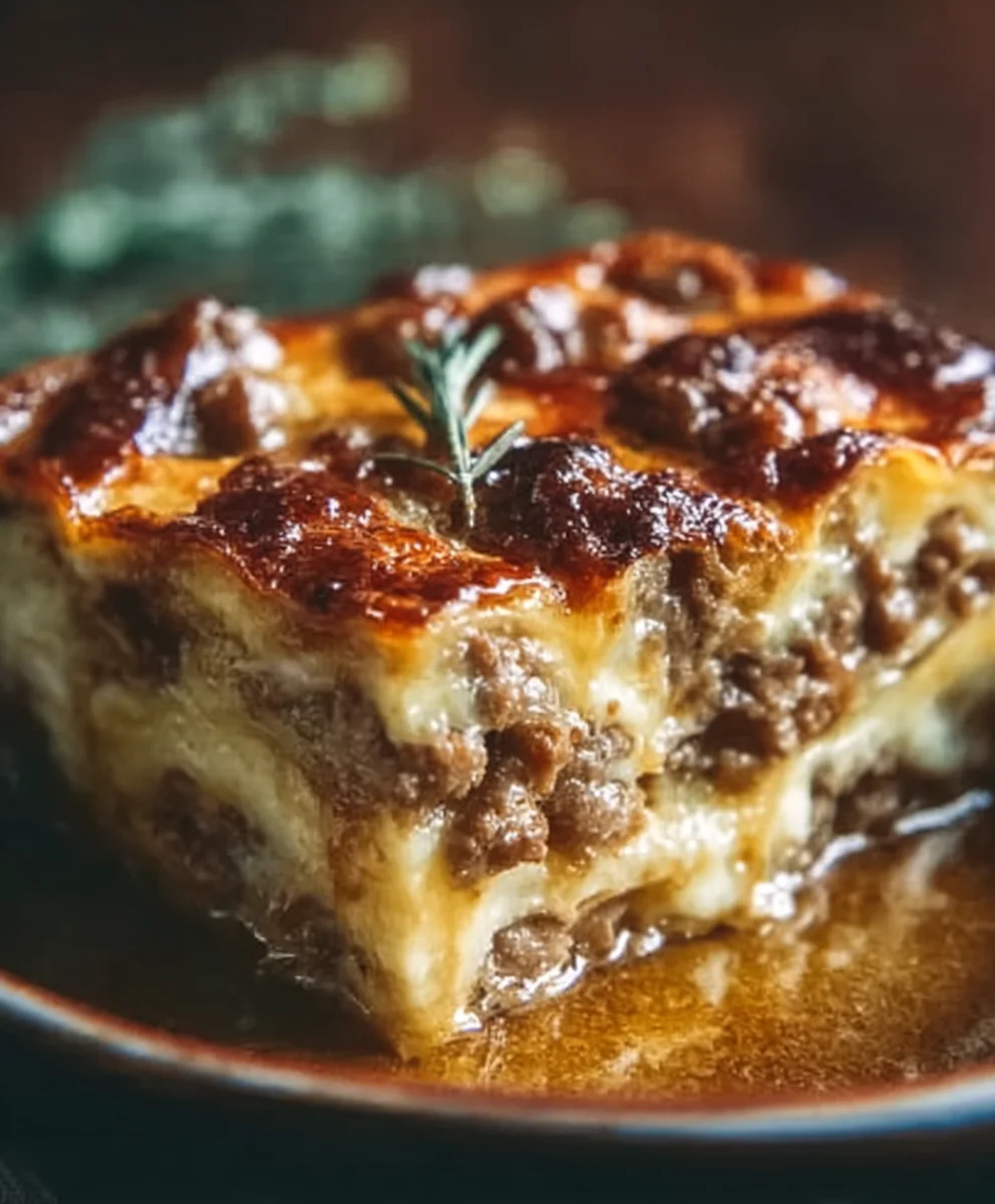 Pancake Sausage Casserole Breakfast Bake - Easy Meal