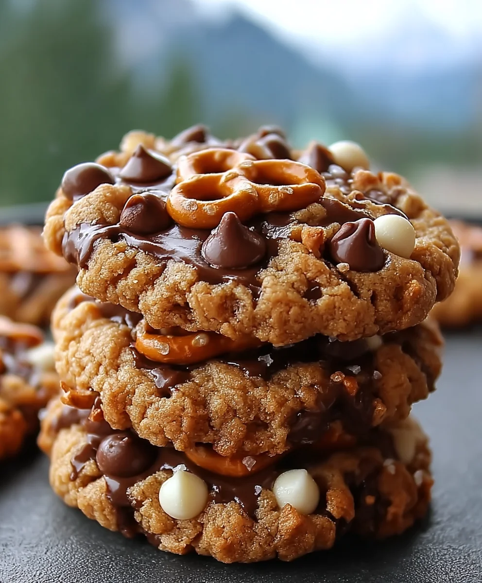 PB Pretzel Cookies - Salty Sweet & Chewy Perfection