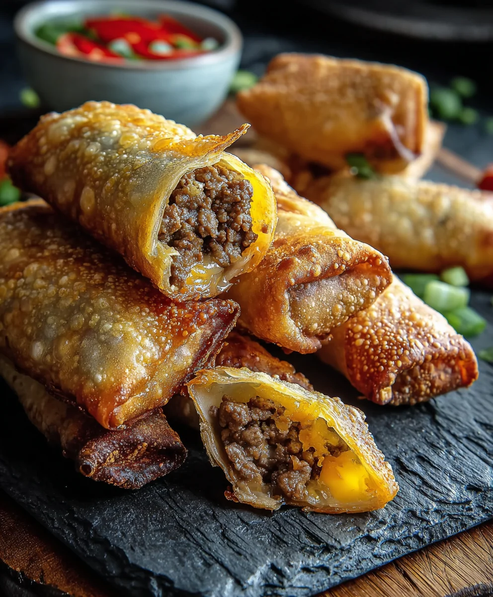 Cheeseburger Egg Rolls - Your New Favorite Snack