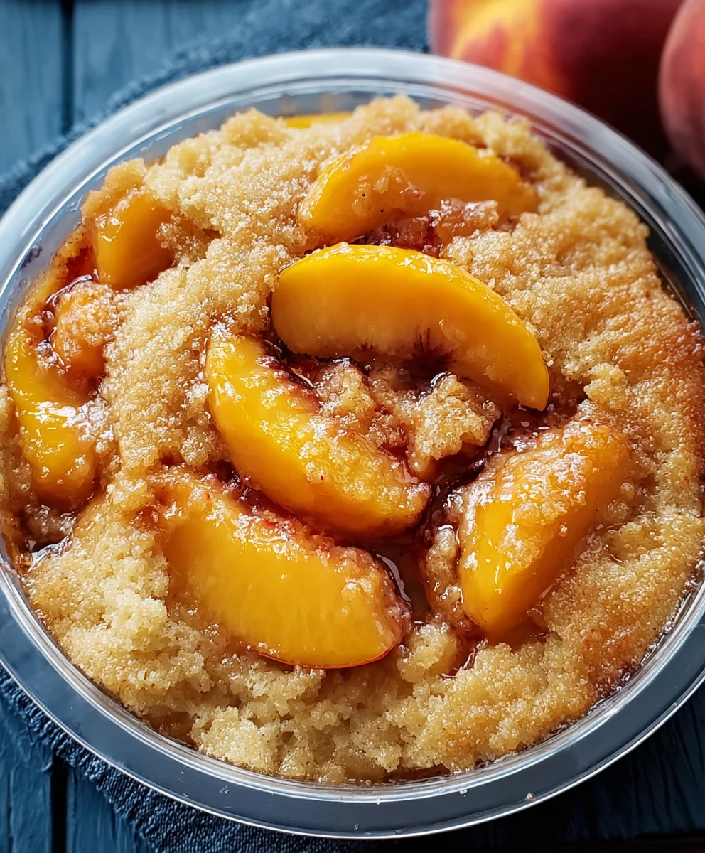 Easy Peach Cobbler Recipe-Perfect Summer Dessert