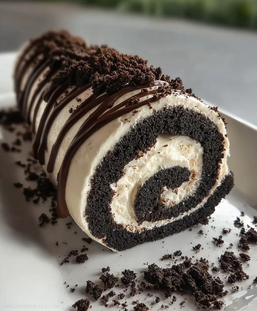 Easy Oreo Roll Dessert Recipe-No Bake Delicious Treat