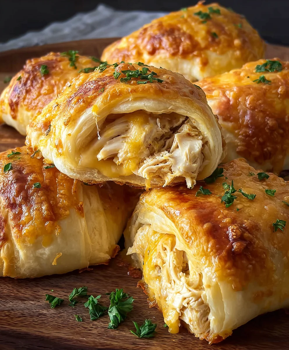Cheesy Chicken Crescent Rolls- Easy Dinner Delight