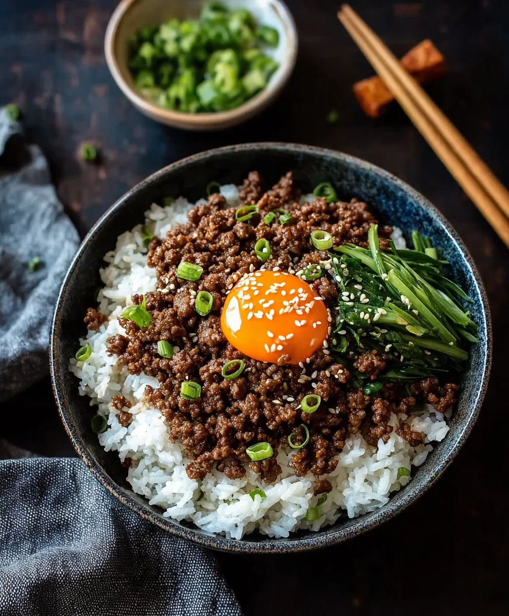 25-Minute Korean Ground Beef Bowl- Easy Weeknight Meal