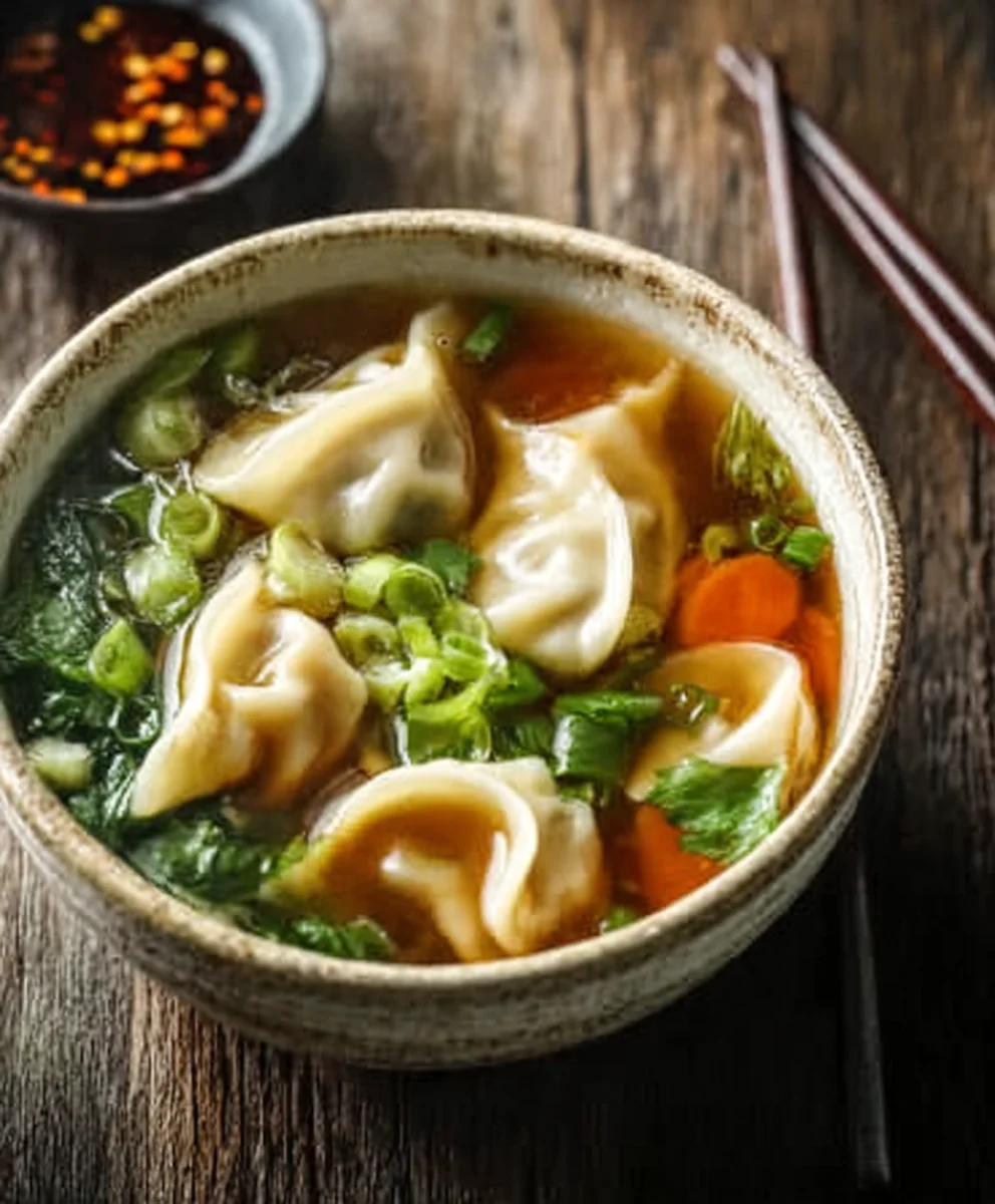 Hearty Beef Potsticker Soup Recipe- Comforting & Easy