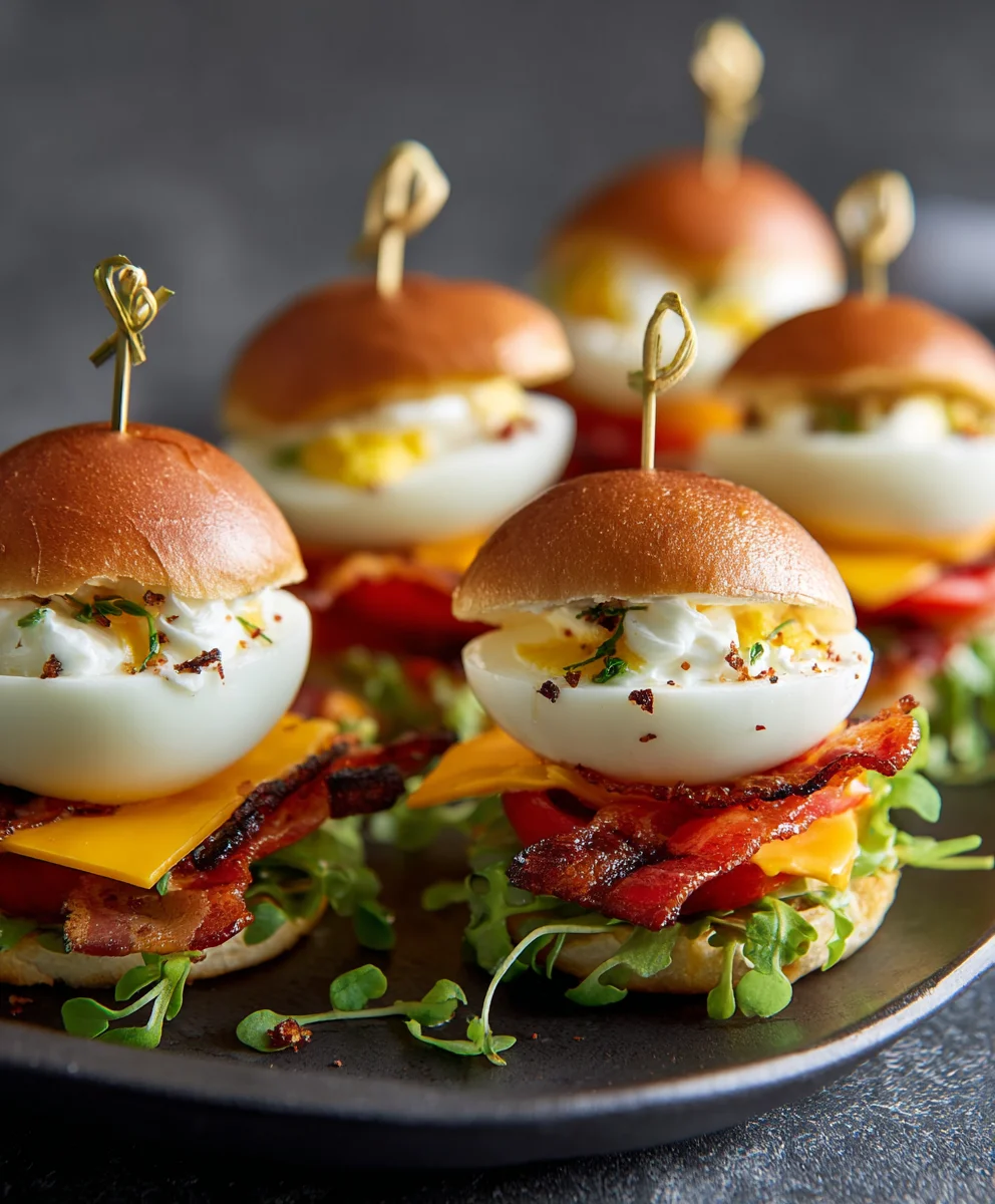 Devilled BLT Egg Sliders- Ultimate Bite