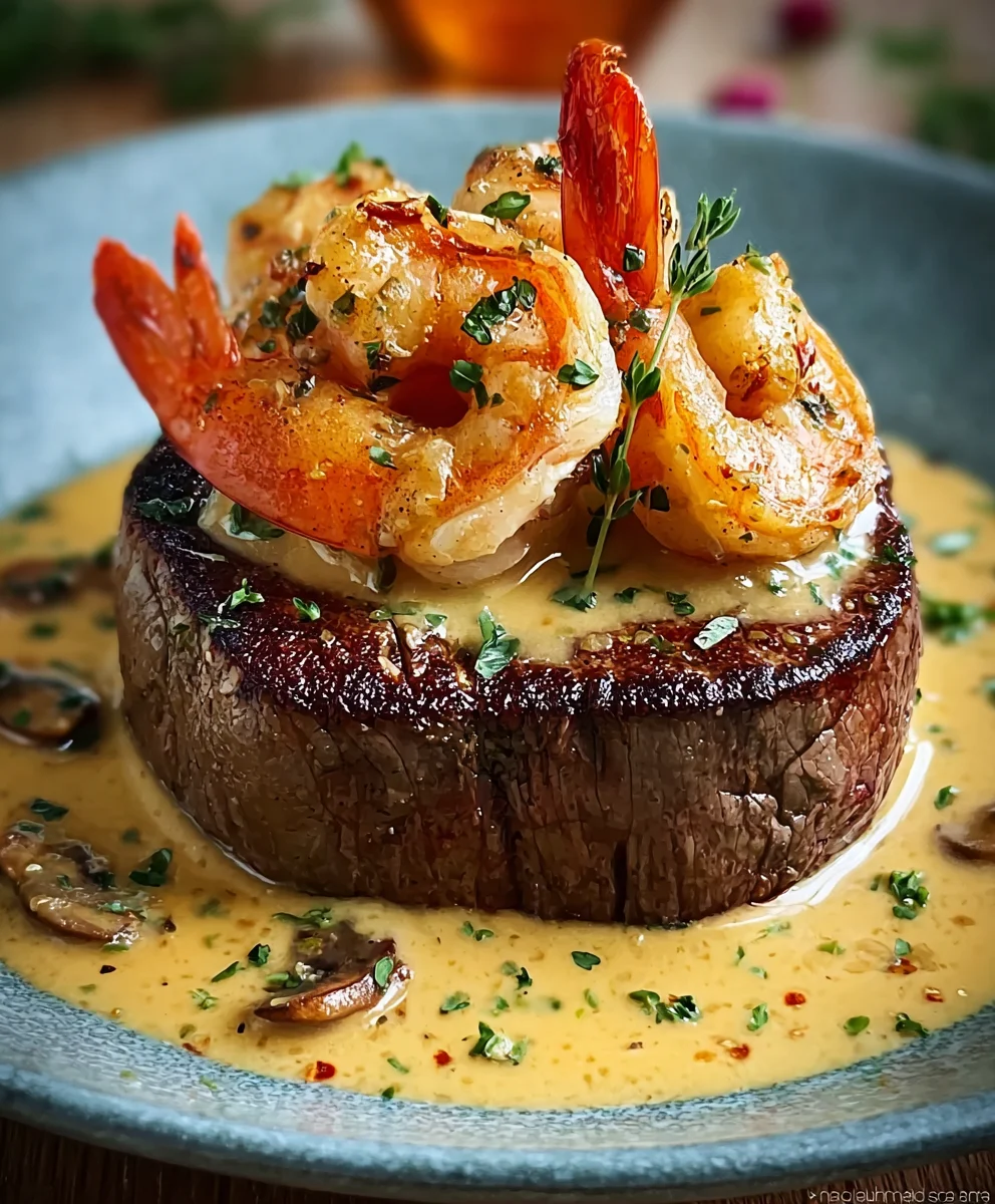 Filet Mignon with Seafood Sauce - A Delicious Meal