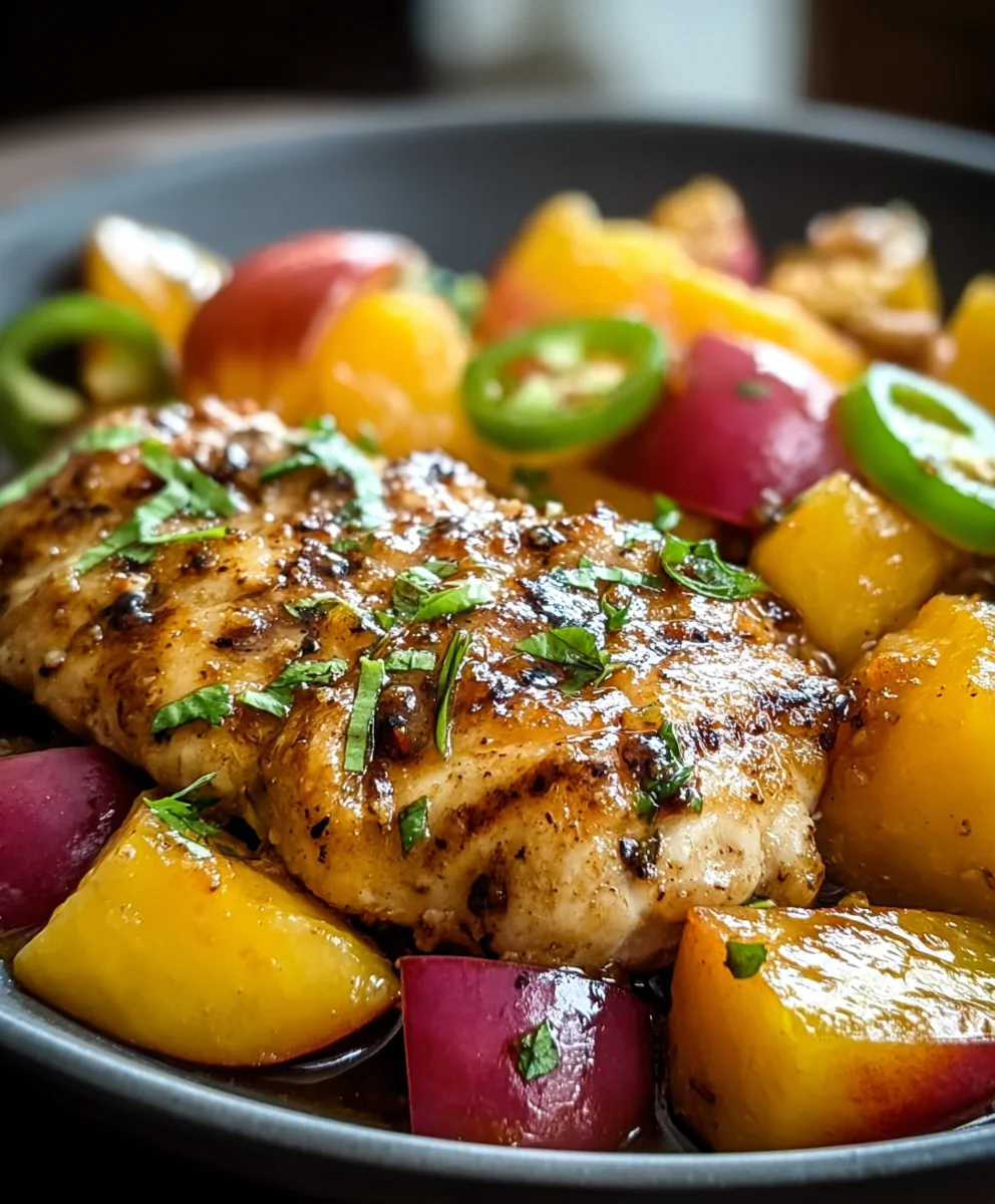 Spicy Sweet Jalapeno Peach Chicken Recipe-Taste Explosion