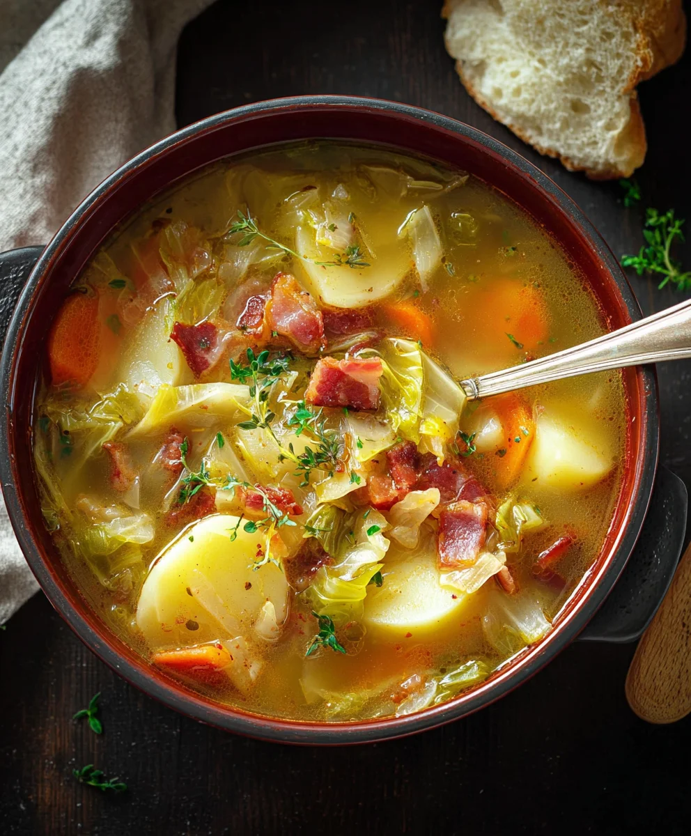 Irish Beef Beef Bacon Cabbage Potato Soup Recipe