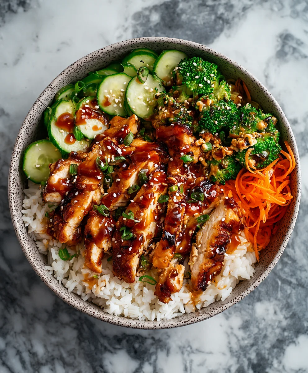 Easy Sticky Chicken Bowls Recipe- Flavorful Meal