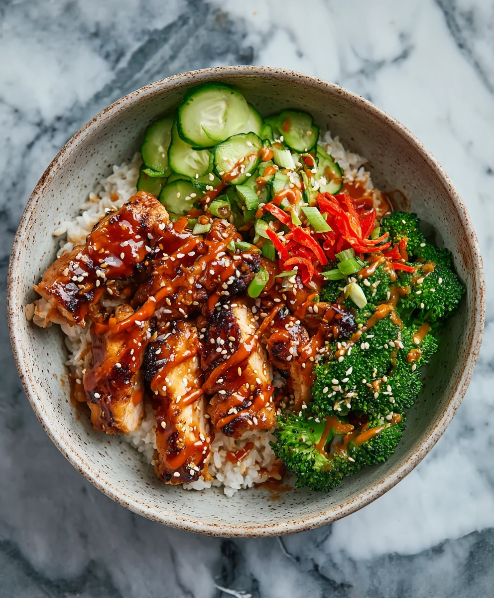 Easy Sticky Chicken Bowls Recipe- Flavorful Meal